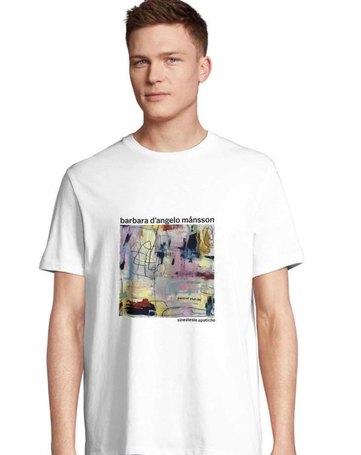Organic Cotton Signature T-Shirt: "Sinestesie Apatiche" Size L - Barbara D'Angelo Månsson