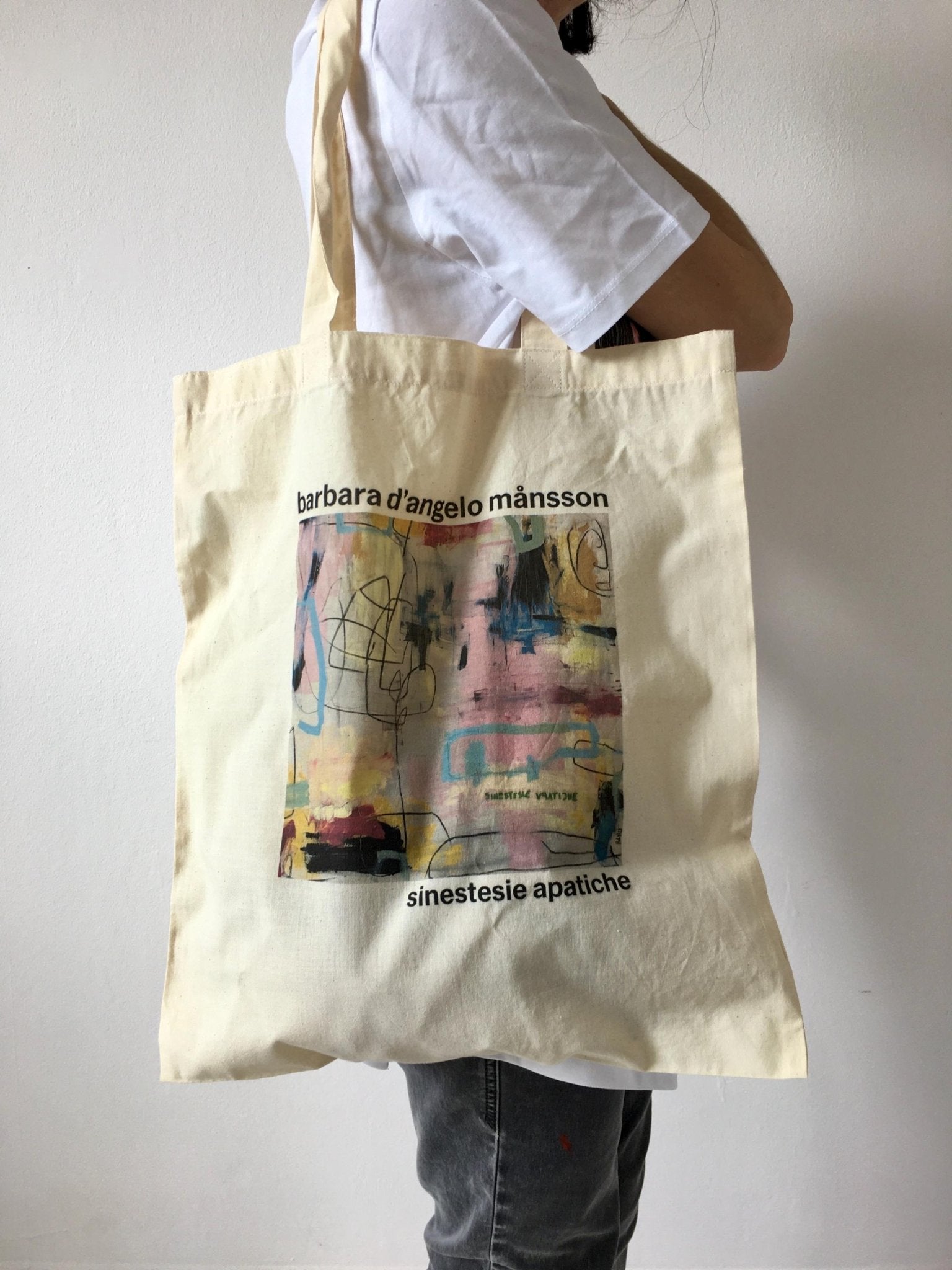 Organic Cotton Signature Tote Bag 'Sinestesie Apatiche' - Barbara D'Angelo Månsson