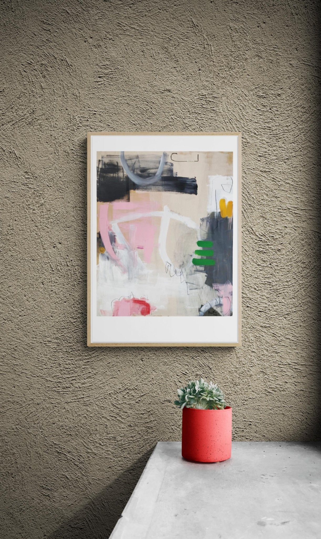 “Pink Attitude” Limited Edition Art Print A2 - Barbara D'Angelo Månsson