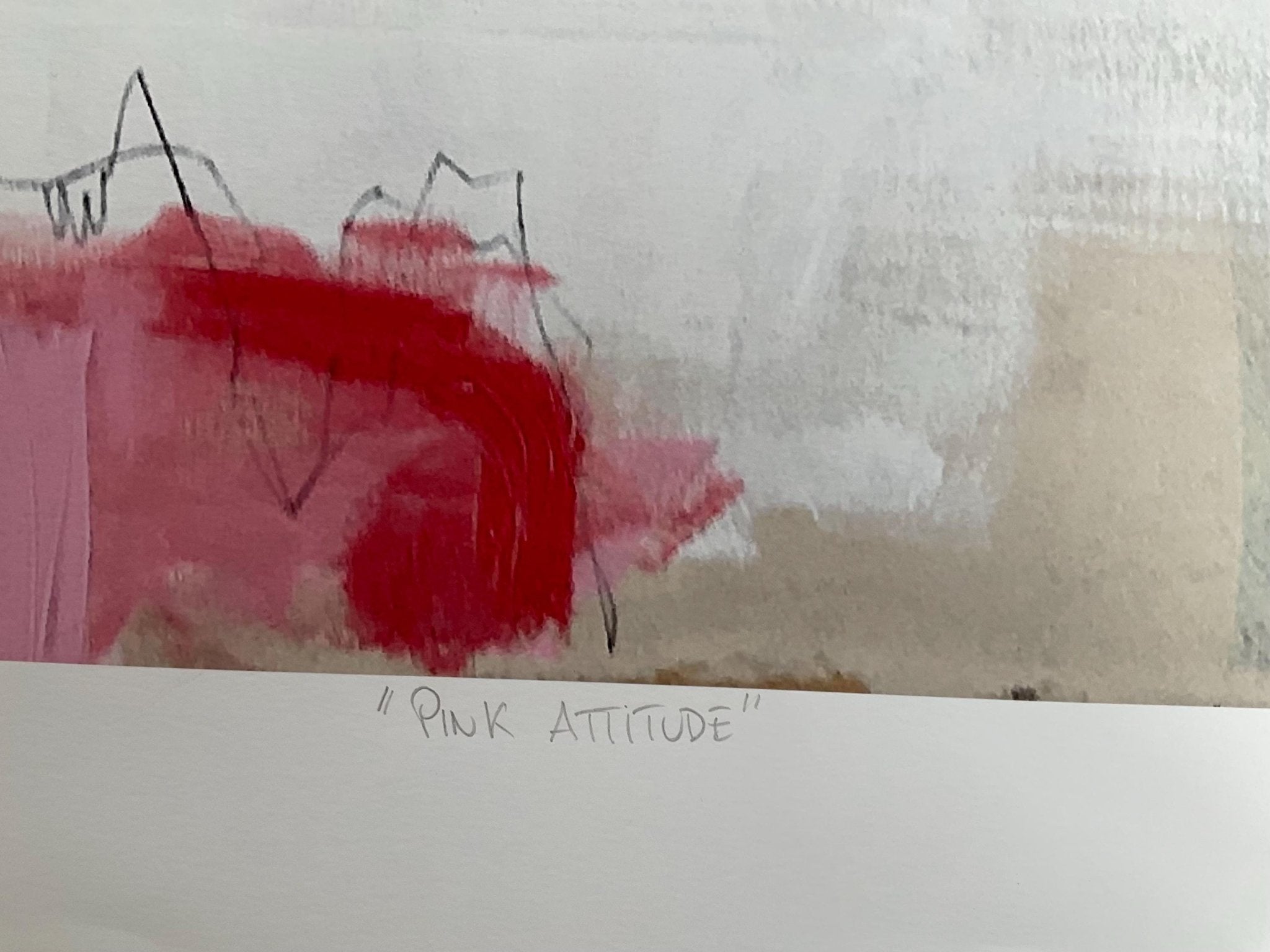 “Pink Attitude” Limited Edition Art Print A2 - Barbara D'Angelo Månsson