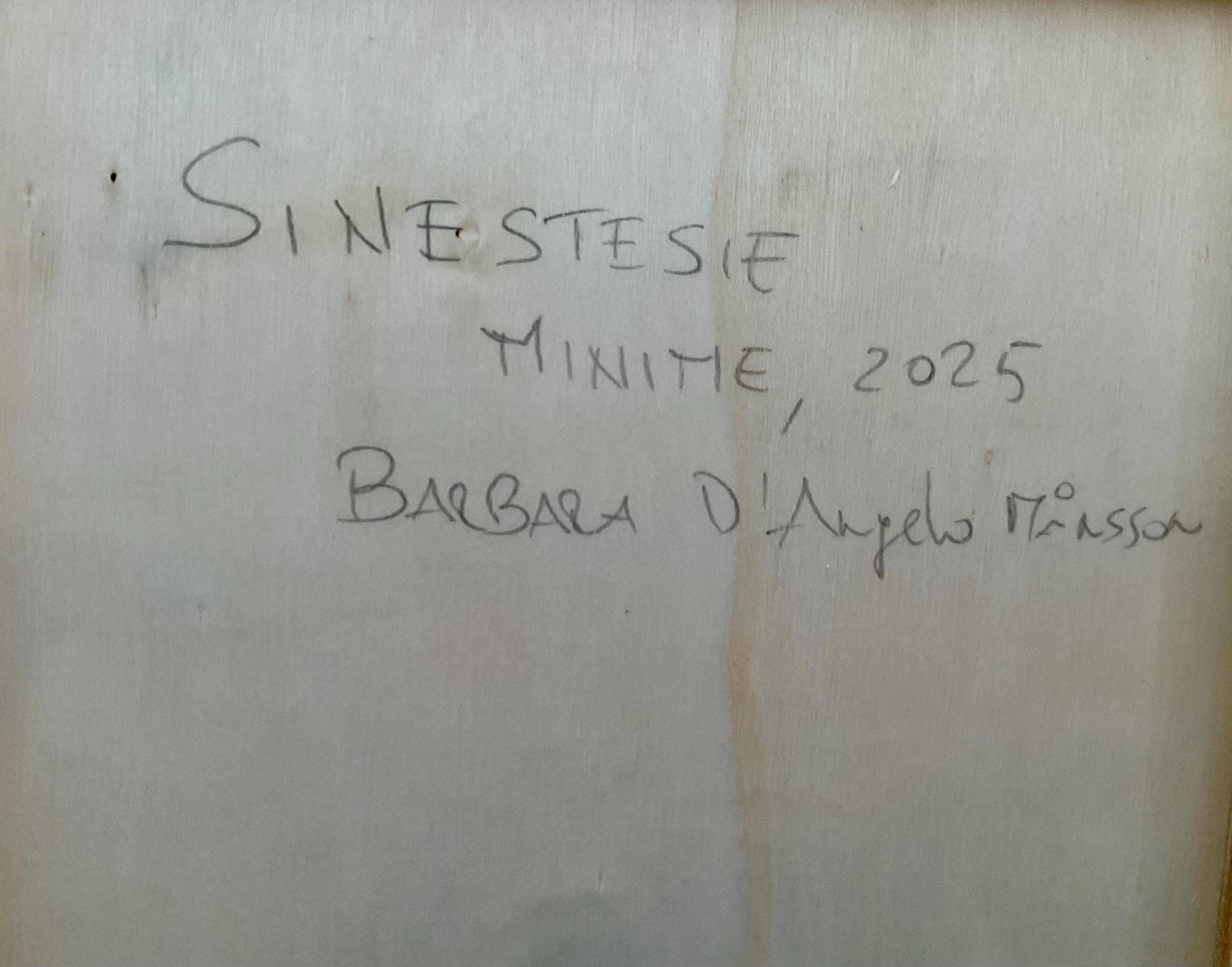 Sinestesie Minime - Barbara D'Angelo Månsson